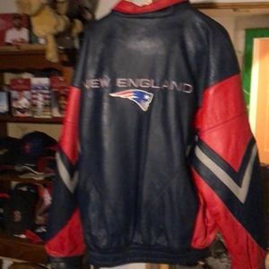 Patriots leather coat